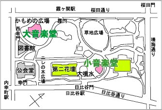 地図 日比谷音楽堂