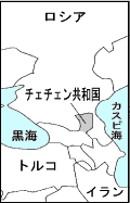 地図 チェチェンとその周辺1